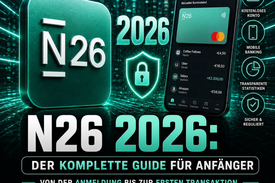 N26 2026: Der komplette Guide für Anfänger – Von der Anmeldung bis zur ersten Transaktion